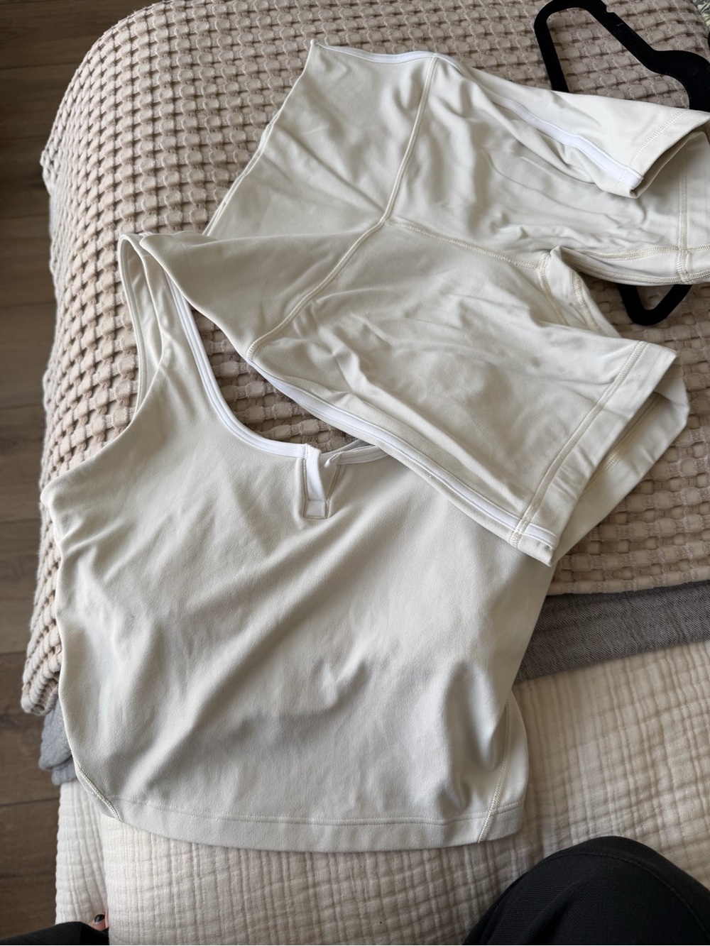 Lululemon White/Cream Align Set